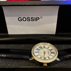 Gossip Black and Gold Women's Watch